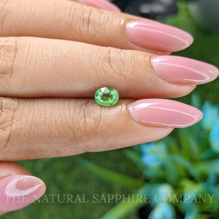 0.59 Ct. Tsavorite Garnet from Tanzania
