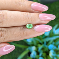0.66 Ct. Tsavorite Garnet from Tanzania Life Style