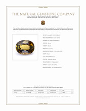 0.65 Ct. Yellowish Brown Zircon from Ceylon (Sri Lanka) Scan Report