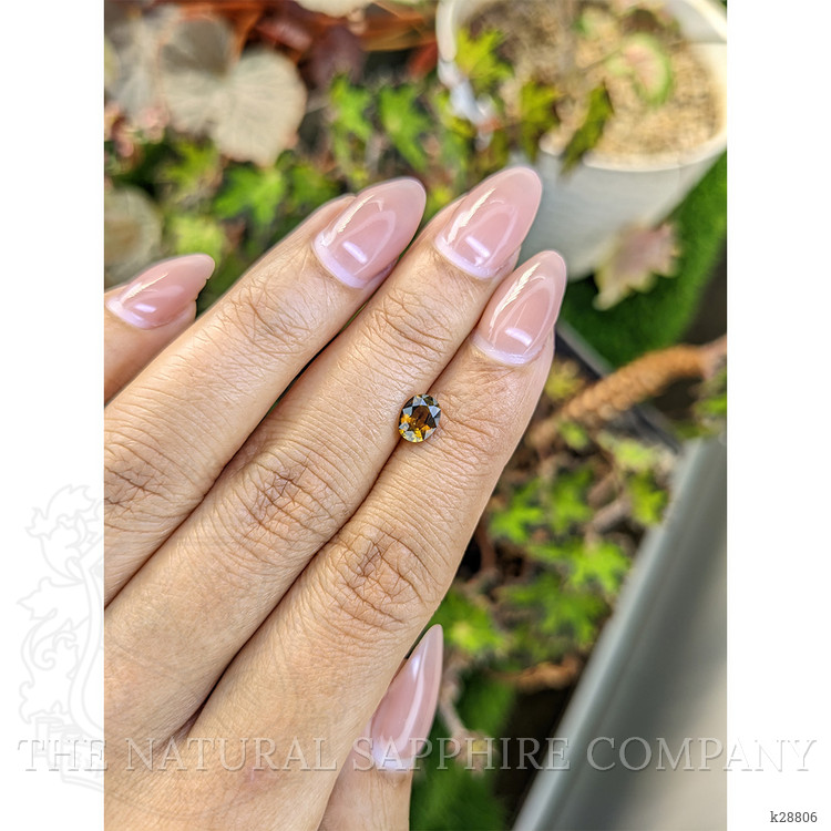 0.65 Ct. Yellowish Brown Zircon from Ceylon (Sri Lanka)