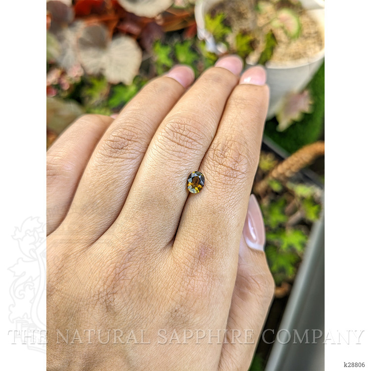 0.65 Ct. Yellowish Brown Zircon from Ceylon (Sri Lanka)