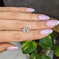 4.01 Ct. Peach Morganite from Madagascar Life Style