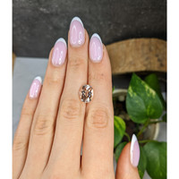 4.01 Ct. Peach Morganite from Madagascar Life Style