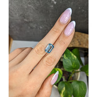 4.10 Ct. Blue Aquamarine from Brazil Life Style