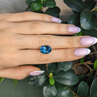 7.67 Ct. London Blue Topaz from Brazil Life Style