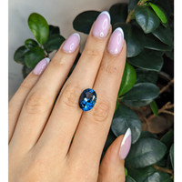 7.67 Ct. London Blue Topaz from Brazil Life Style