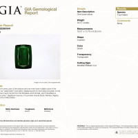 20.57 Ct. Green Tourmaline from Tanzania Scan Report