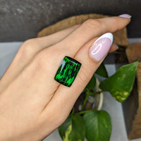 20.57 Ct. Green Tourmaline from Tanzania Life Style