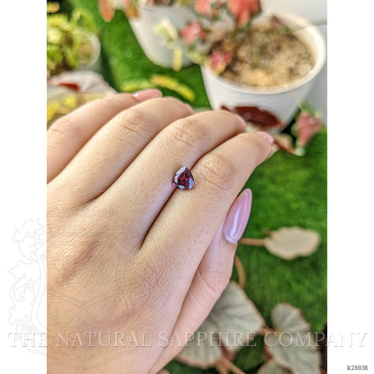 1.32 Ct. Reddish Purple Rhodolite Garnet from Ceylon (Sri Lanka)