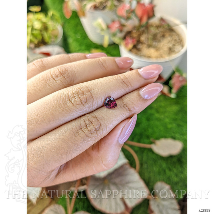 1.32 Ct. Reddish Purple Rhodolite Garnet from Ceylon (Sri Lanka)