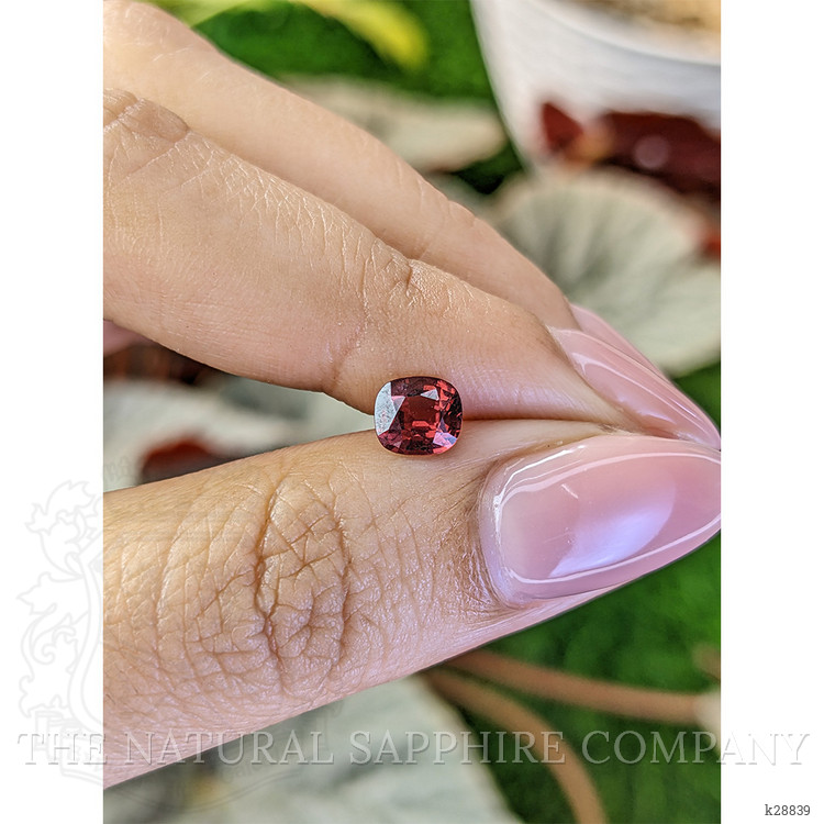 0.86 Ct. Red Rhodolite Garnet from Ceylon (Sri Lanka)