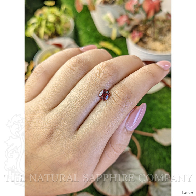 0.86 Ct. Red Rhodolite Garnet from Ceylon (Sri Lanka)
