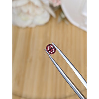 0.82 Ct. Purplish Red Rhodolite Garnet from Ceylon (Sri Lanka) Life Style
