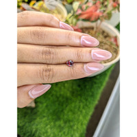 0.82 Ct. Purplish Red Rhodolite Garnet from Ceylon (Sri Lanka) Life Style