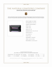 0.84 Ct. Purple Spinel from Ceylon (Sri Lanka) Scan Report