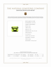 3.09 Ct. Green (Lime Green) Peridot from Pakistan Scan Report