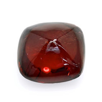 3.60 Ct. Red Cabochon Rhodolite Garnet from Ceylon (Sri Lanka) Video