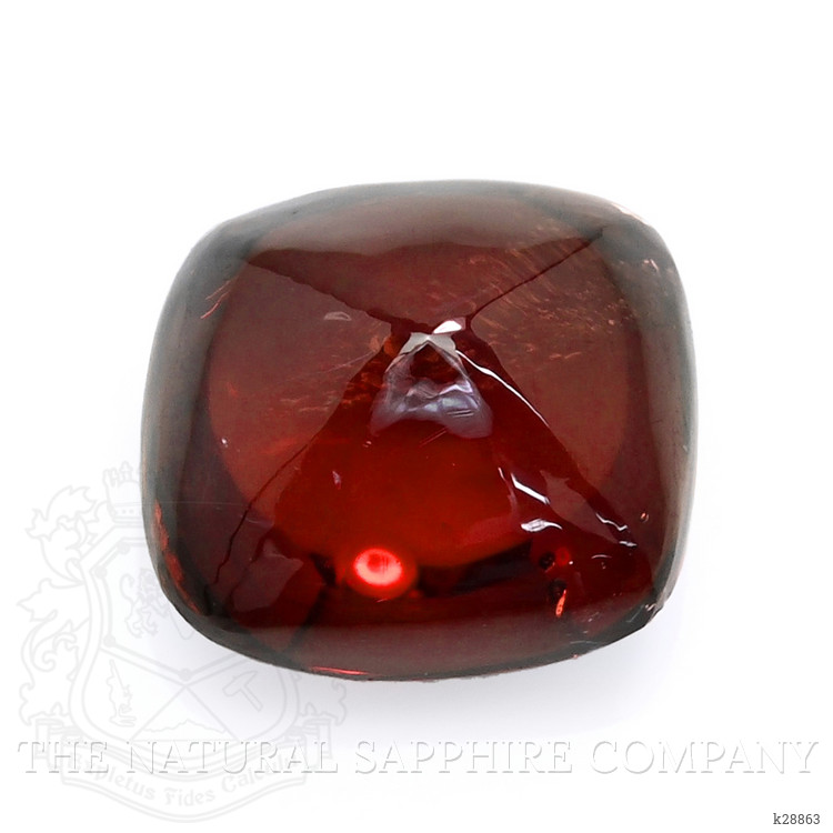 3.60 Ct. Red Cabochon Rhodolite Garnet from Ceylon (Sri Lanka)