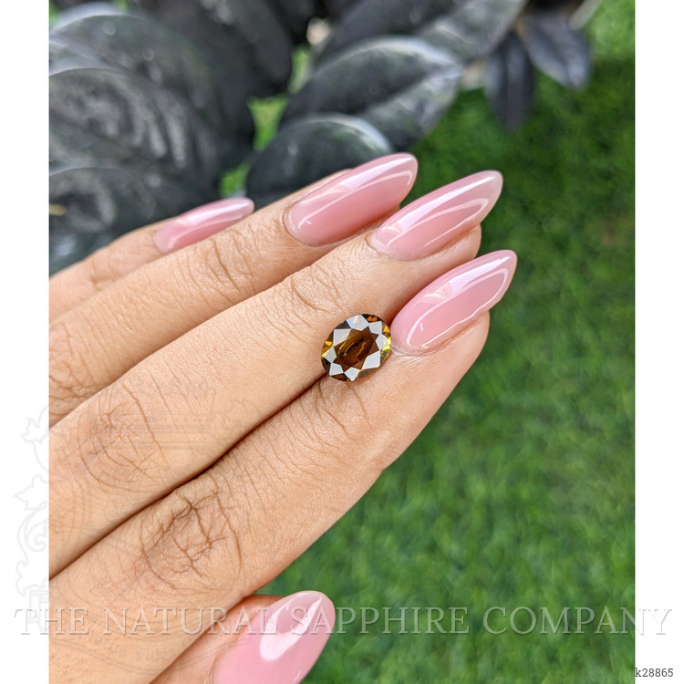 1.60 Ct. Yellowish Brown Tourmaline from Ceylon (Sri Lanka)