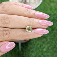 1.57 Ct. Yellowish Green Chrysoberyl from Ceylon (Sri Lanka) Life Style