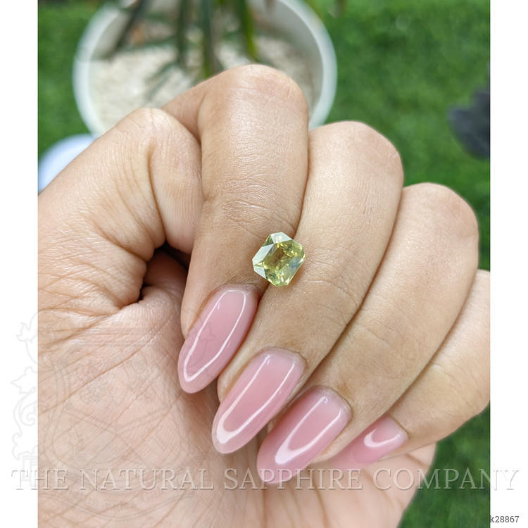 1.57 Ct. Yellowish Green Chrysoberyl from Ceylon (Sri Lanka)