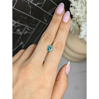 1.87 Ct. Bluish Green Paraiba Tourmaline from Mozambique Life Style