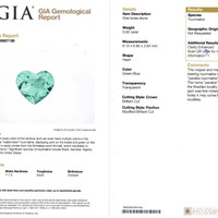 0.92 Ct. Bluish Green Paraiba Tourmaline from Mozambique Scan Report