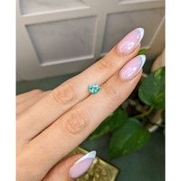 0.92 Ct. Bluish Green Paraiba Tourmaline from Mozambique Life Style