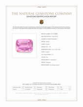 1.09 Ct. Pink Spinel from Tanzania Scan Report