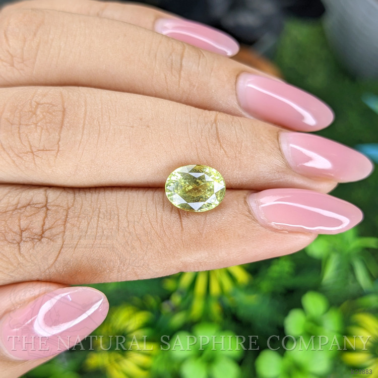 3.08 Ct. Yellowish Green Chrysoberyl from Tanzania