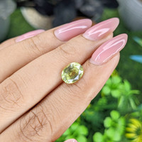 3.08 Ct. Yellowish Green Chrysoberyl from Tanzania Life Style
