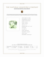 2.13 Ct. Yellowish Green Chrysoberyl from Tanzania Scan Report