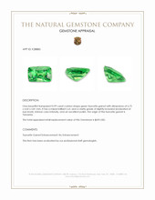 0.99 Ct. Tsavorite Garnet from Tanzania Appraisal