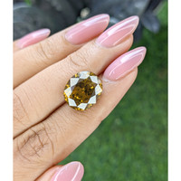 11.69 Ct. Brownish Yellow Zircon from Ceylon (Sri Lanka) Life Style