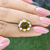 11.69 Ct. Brownish Yellow Zircon from Ceylon (Sri Lanka) Life Style