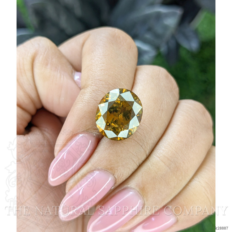 11.69 Ct. Brownish Yellow Zircon from Ceylon (Sri Lanka)