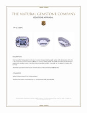 2.40 Ct. Bluish Purple Spinel from Ceylon (Sri Lanka) Appraisal