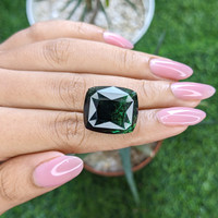 36.95 Ct. Green Tourmaline from Ceylon (Sri Lanka) Life Style