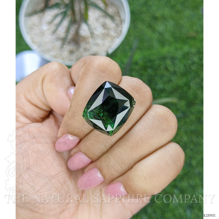 36.95 Ct. Green Tourmaline from Ceylon (Sri Lanka)