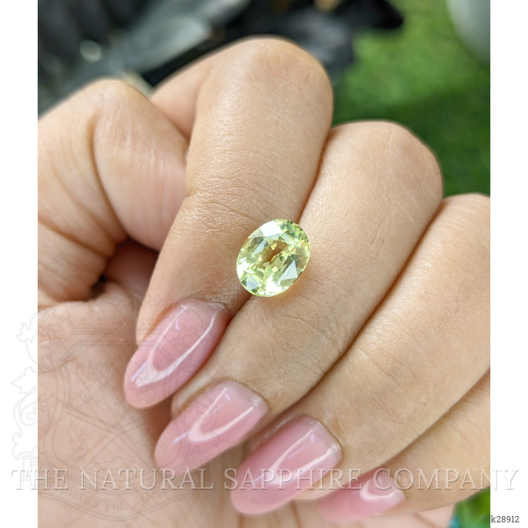 3.03 Ct. Yellowish Green Chrysoberyl from Tanzania