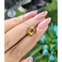 3.27 Ct. Greenish Yellow Chrysoberyl from Tanzania Life Style