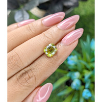 3.43 Ct. Yellowish Green Chrysoberyl from Tanzania Life Style