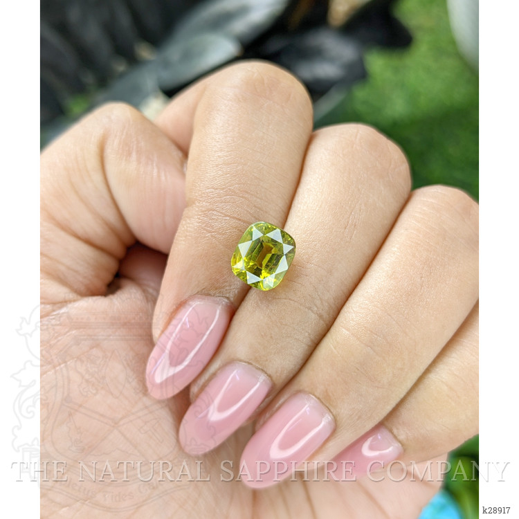 3.43 Ct. Yellowish Green Chrysoberyl from Tanzania