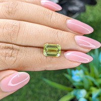 3.65 Ct. Yellowish Green Chrysoberyl from Tanzania Life Style