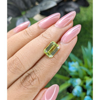 3.65 Ct. Yellowish Green Chrysoberyl from Tanzania Life Style