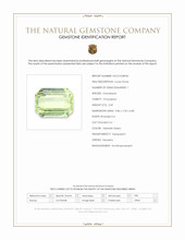 3.69 Ct. Yellowish Green Chrysoberyl from Tanzania Scan Report