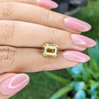 3.91 Ct. Greenish Yellow Chrysoberyl from Tanzania Life Style