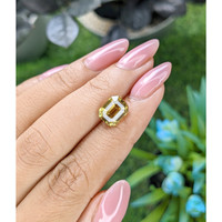 3.91 Ct. Greenish Yellow Chrysoberyl from Tanzania Life Style