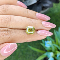 5.05 Ct. Yellowish Green Chrysoberyl from Tanzania Life Style