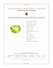 5.08 Ct. Yellowish Green Chrysoberyl from Tanzania Scan Report